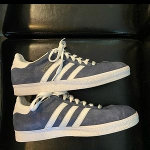 Blue Adidas Gazelle like new!!
